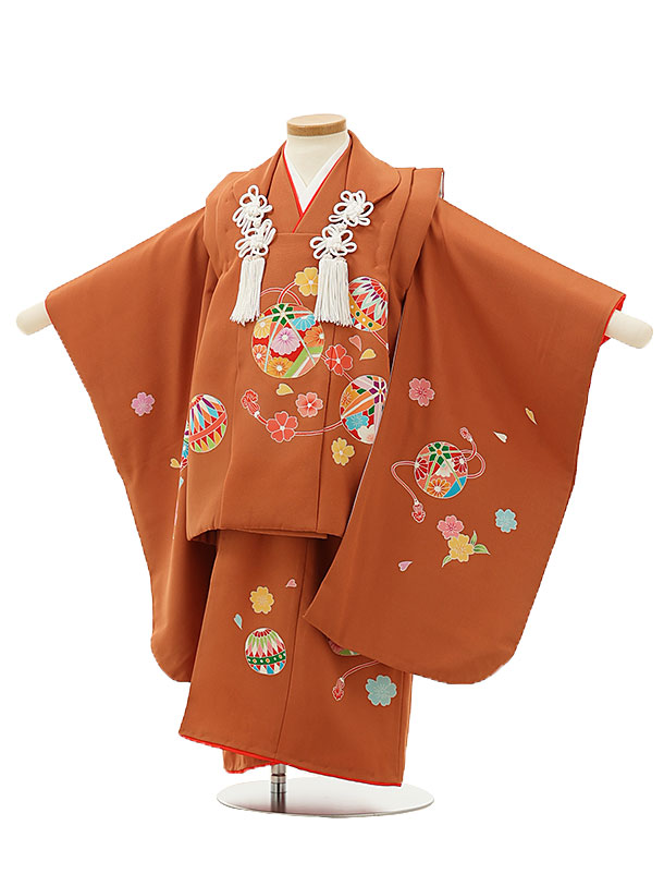 楽天市場】七五三 被布 正絹（カラーオレンジ）（キッズ・ベビー