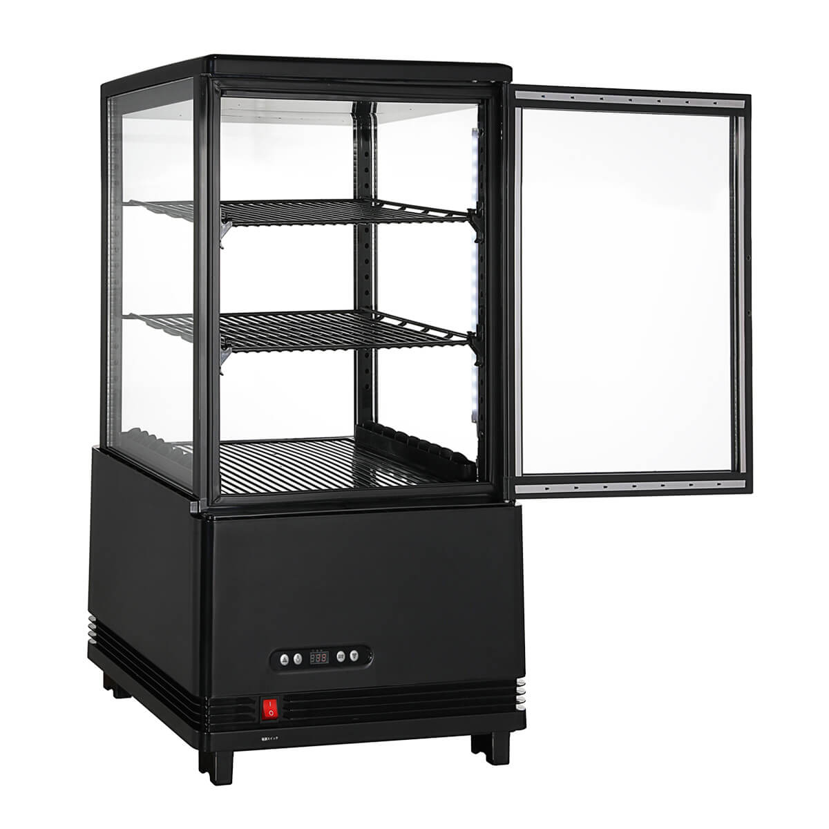 楽天市場】【春分セール！】 60L 黒 4面ガラス 冷蔵ショーケース 卓上