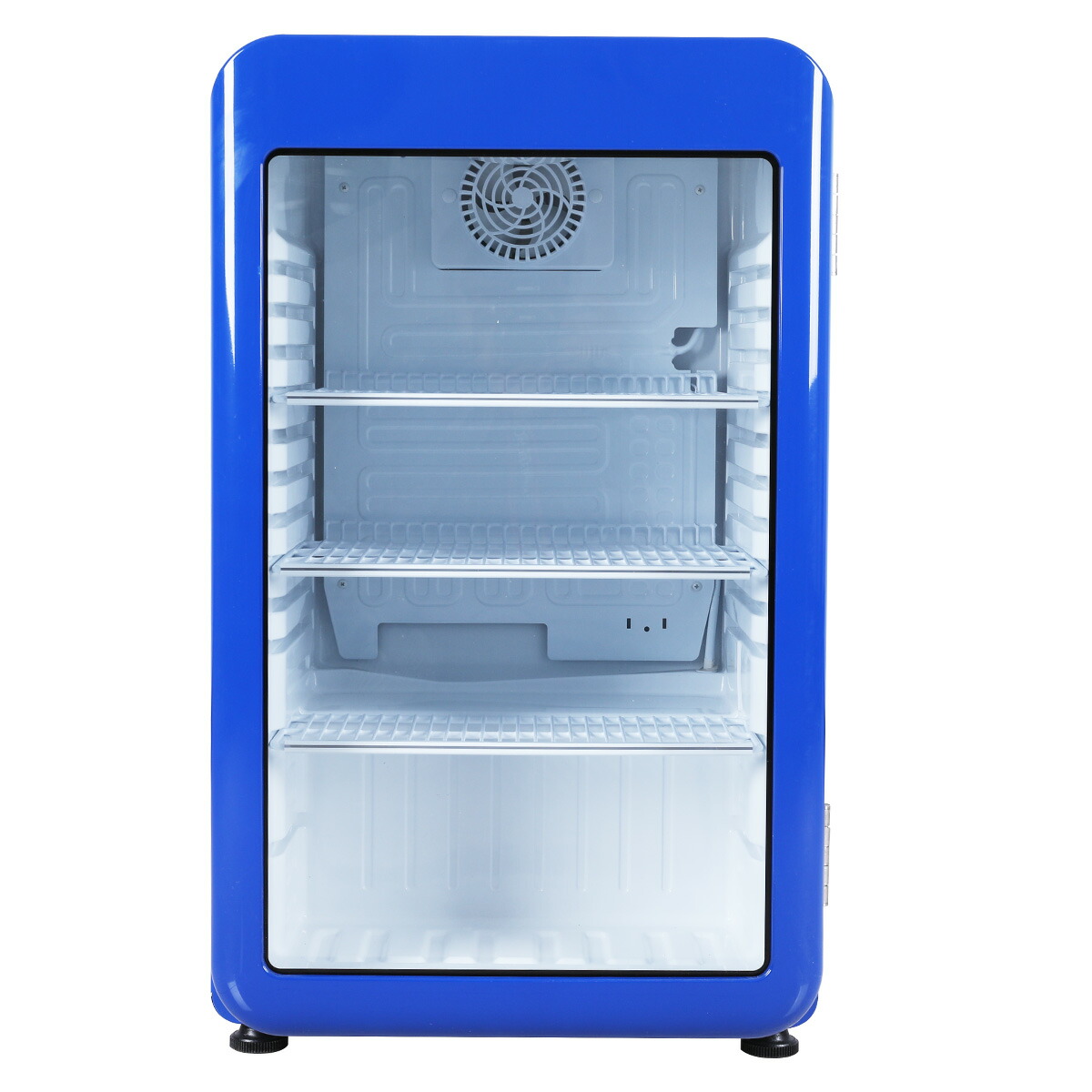 楽天市場】【アウトレット売り尽くし特価】95L 青 レトロ 冷蔵ショー