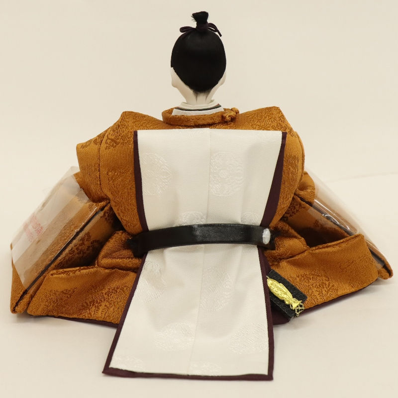 楽天市場】雛人形 ケース飾り 紗奈 小出松寿 十一番 親王 黄櫨染 平安