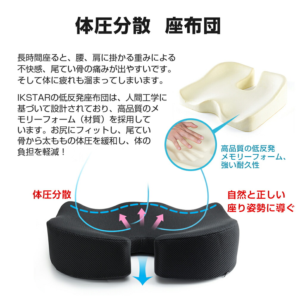 楽天市場】【楽天1位常連】 チェアパッド 座布団 クッション 低反発