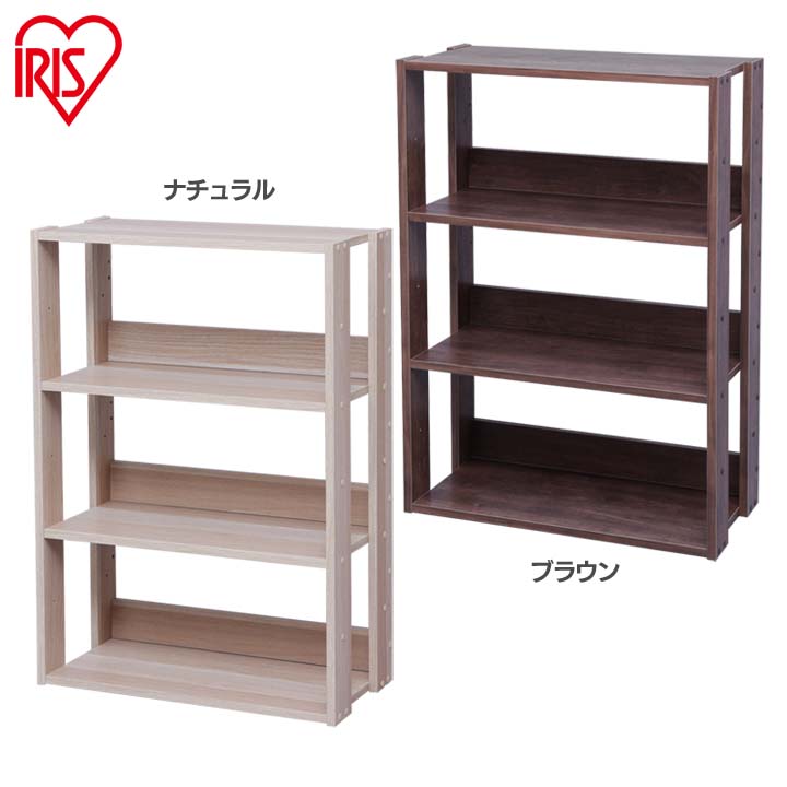 楽天市場】[10%OFF]ラック 木製 4段 棚 オープンウッドラック OWR-600