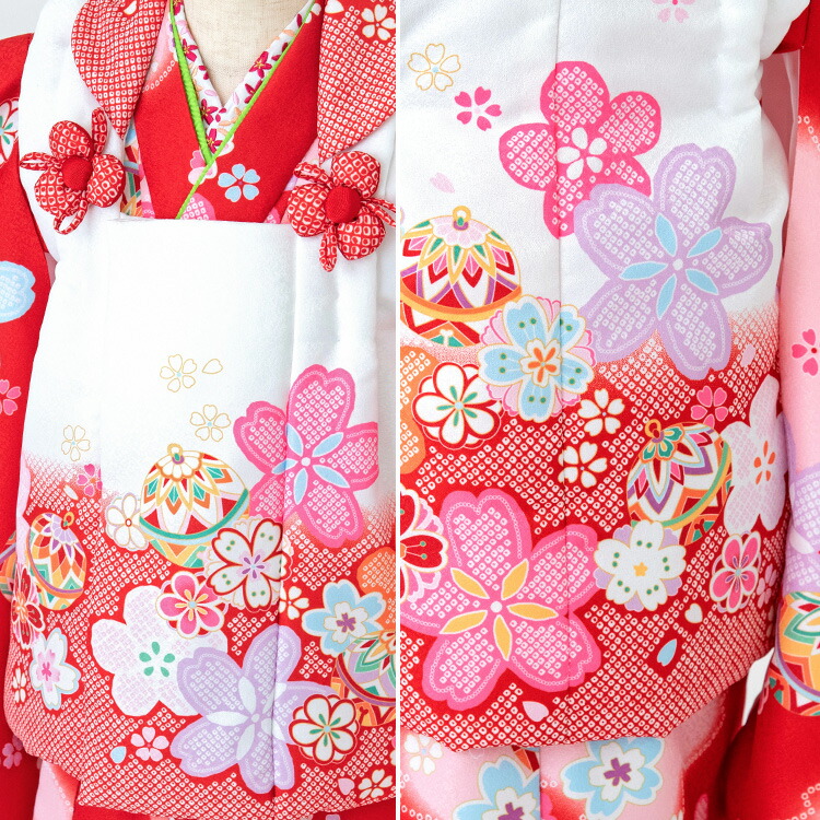 楽天市場】七五三 着物 3歳 被布セット 女の子8点フルセット 着付け