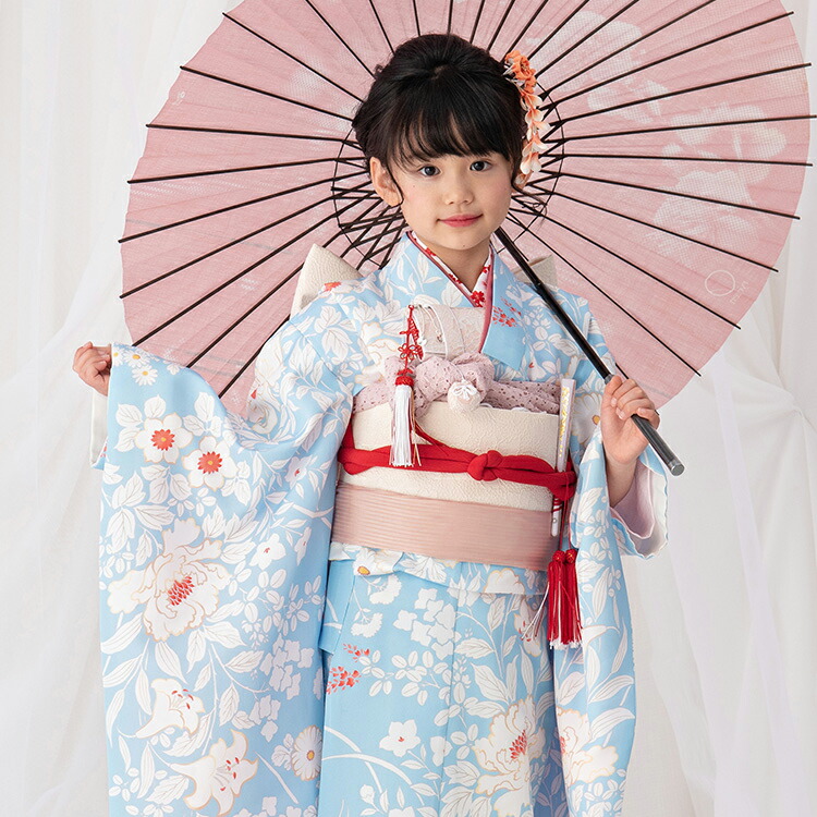 楽天市場】七五三 着物 7歳 四つ身セット(結び帯セット) 女の子 15点