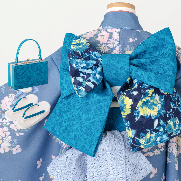 楽天市場】【レンタル】七五三 着物 7歳 四つ身セット(結び帯セット