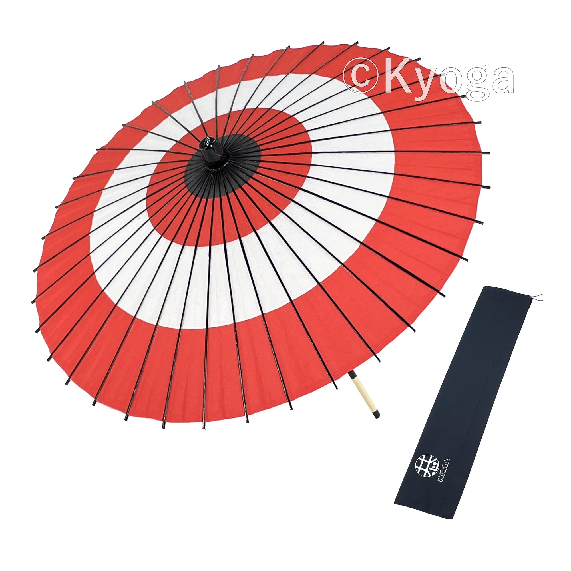 楽天市場】【和傘専門店 恭雅】紙傘 1尺4寸 蛇の目柄 継柄 継棒 直径約