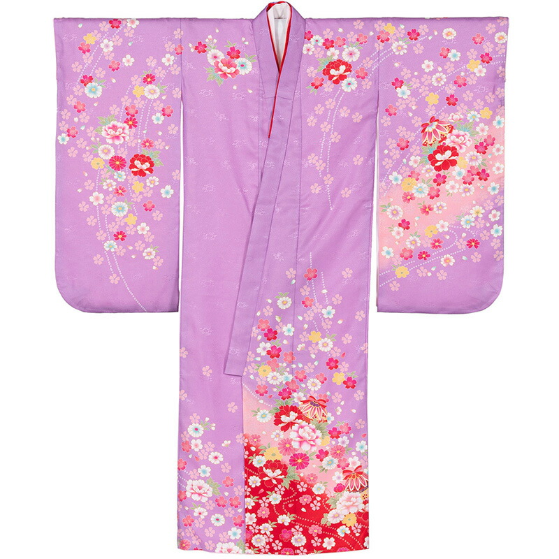 楽天市場】七五三 女の子 着物 四つ身 祝い着 単品 7歳 絵羽柄 襦袢