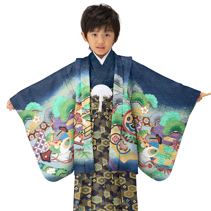 楽天市場】七五三 男の子 着物 フルセット 三歳 五歳 数五歳 満五歳 七