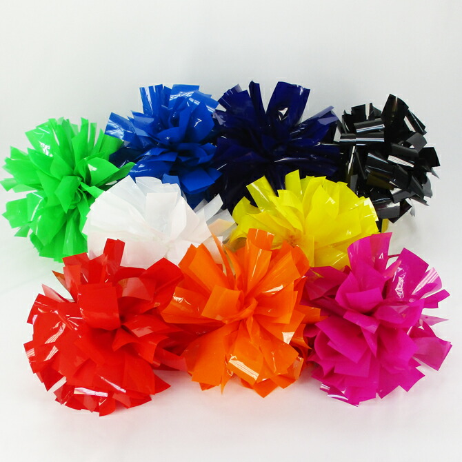 楽天市場】チアポンポン 50mm×30cm 単色：プラスチックテープ 1個入