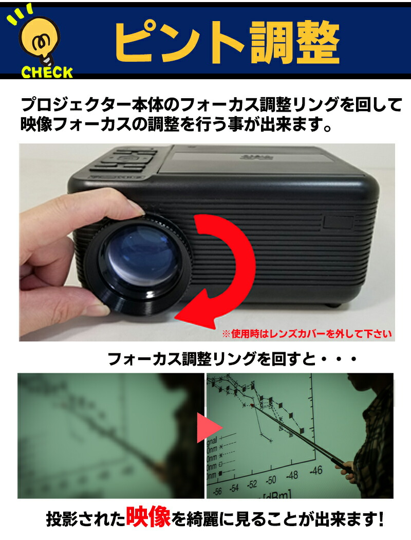 楽天市場】プロジェクター DVD 一体型 RAMASU RA-PD090 LED