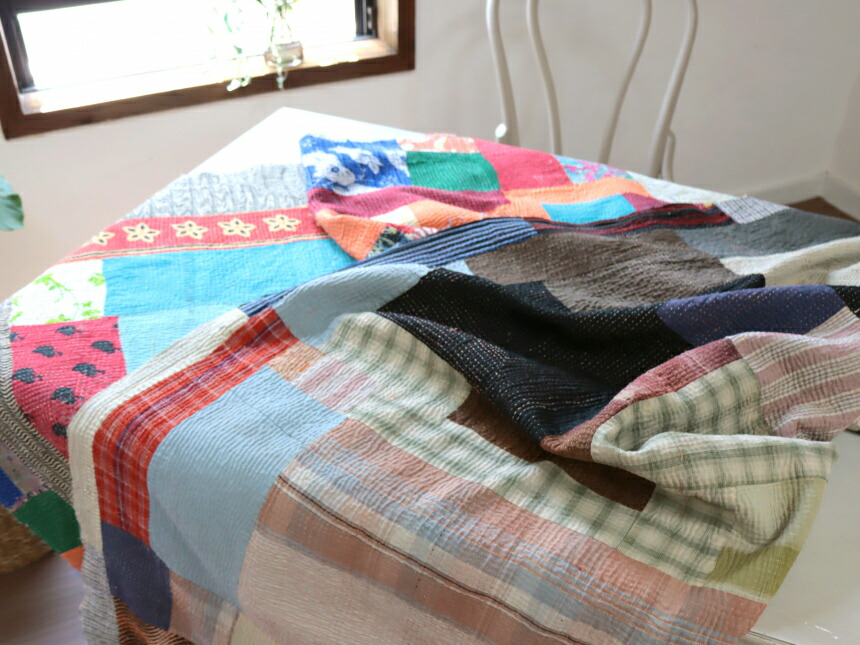 楽天市場】【10%OFFクーポン対象】インド カンタ刺繍 パッチワーク