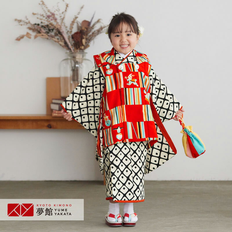 楽天市場】【レンタル】[七五三 着物 3歳 女の子] 三歳 「K040 モダン