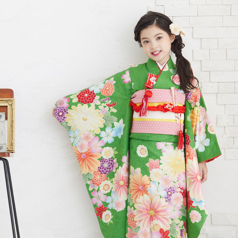 楽天市場】【レンタル】753 七五三 着物 7歳 フルセット 女の子