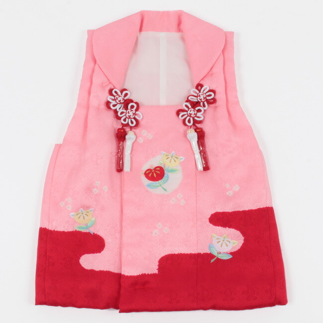 楽天市場】【3/4 20時〜☆20%OFF】3歳 被布コート ピンク地×赤/橘文