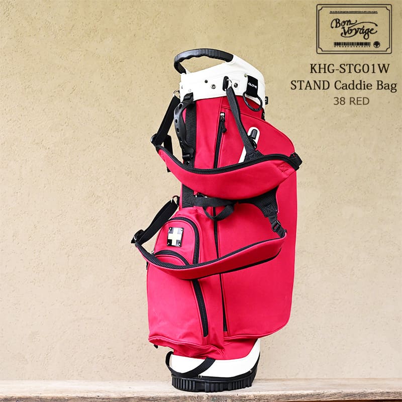 楽天市場】木の庄帆布 公式 KHG-STG01W スタンドキャディバッグ レッド