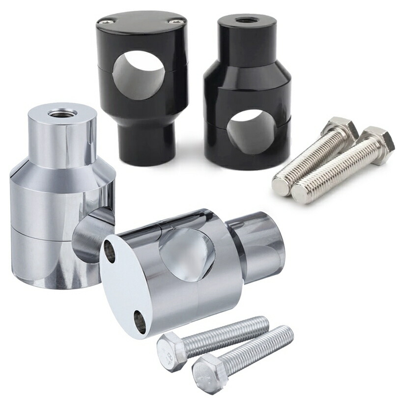 楽天市場】バイク 汎用 丸型 ハンドルポスト ハンドルライザー