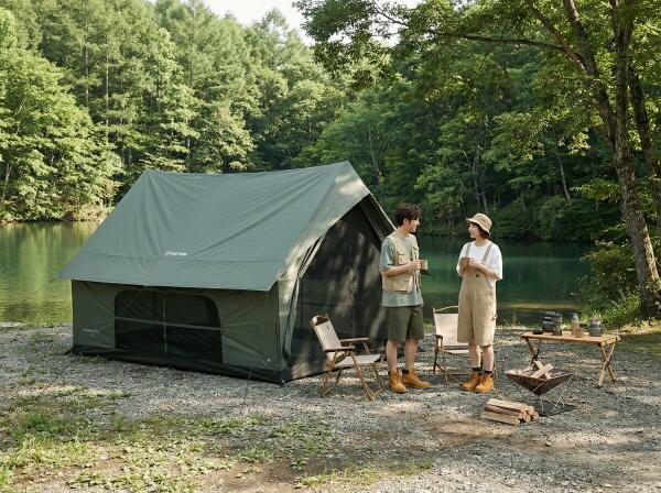 楽天市場】KingCamp ロッジテント TC キャビンテント ロッジ型 4-5人用