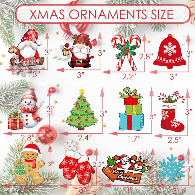 楽天市場】クリスマス オーナメント セット 12/24/36点セット