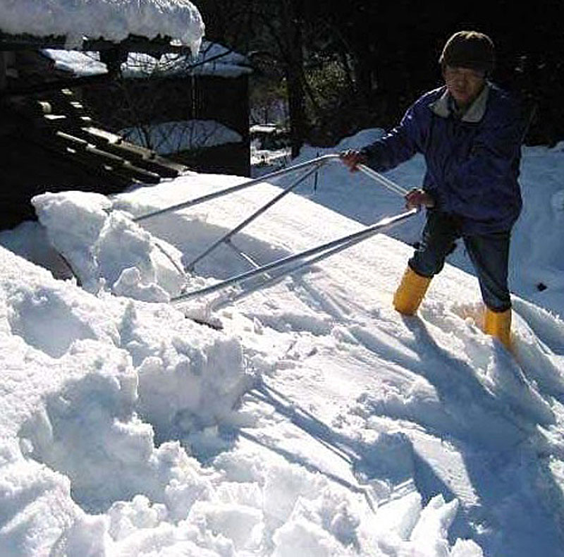 楽天市場】ミツル アルミ製 強力スノーダンプ 平型 ロングハンドル