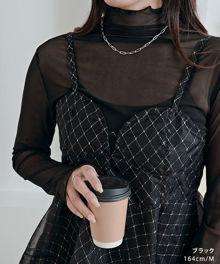 楽天市場】トップス《シアーメッシュハイネックトップス》全15色 3