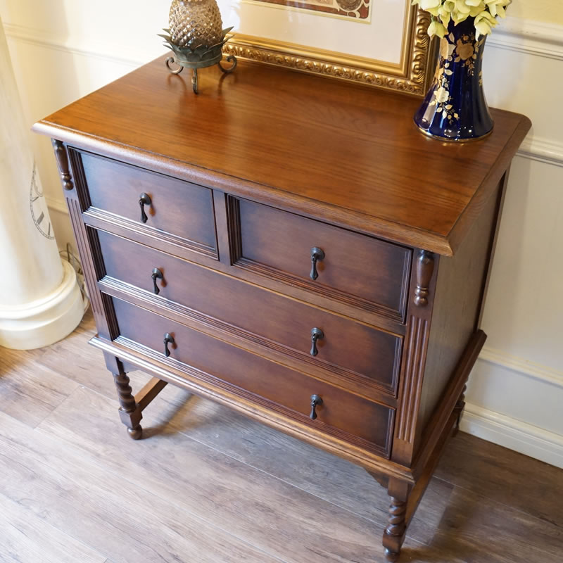 楽天市場】アンティーク家具 リプロダクト チェスト 3段 4引出し