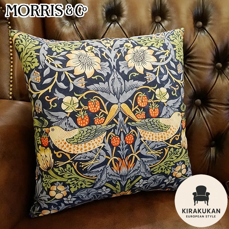 楽天市場】ウィリアムモリス クッションカバー45 カバーのみ いちご