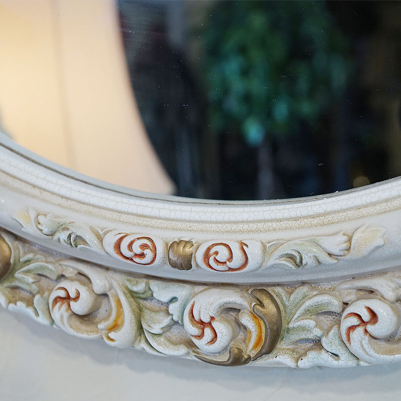 楽天市場】鏡 壁掛け アンティーク ビンテージ USED フランス製 ローズ