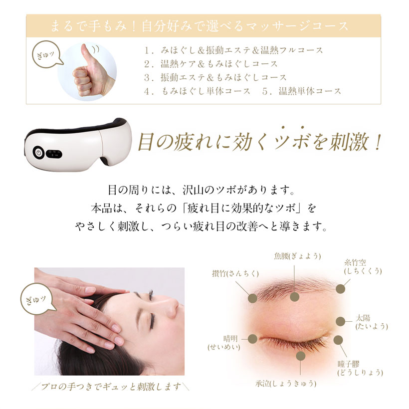 楽天市場】☆ 家計応援￥7400☆アイマッサージャー 美ルル アイリフレ