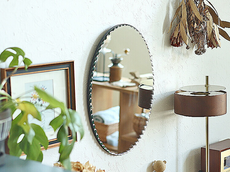 楽天市場】オーバルミラー Axim（アクシム） ミラー 鏡 壁掛け