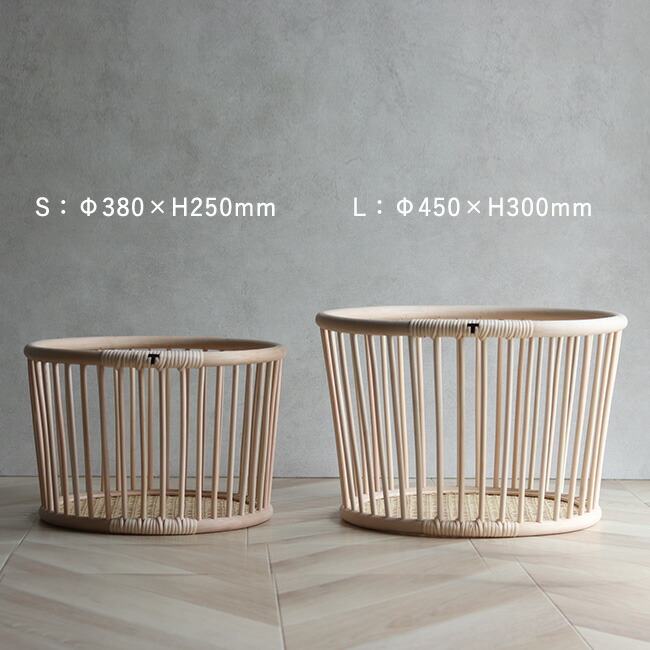 楽天市場】【特典あり】ツルヤ商店 籐バスケット maru S[籐 ラタン