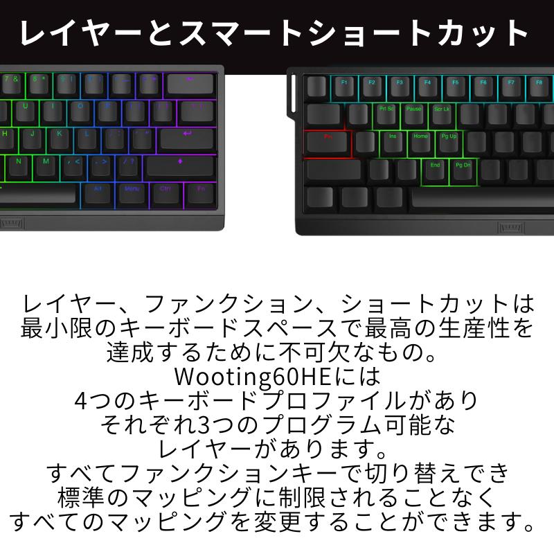 楽天市場】Wooting 60HE+ ノートパソコン ゲーミング キーボード ARM