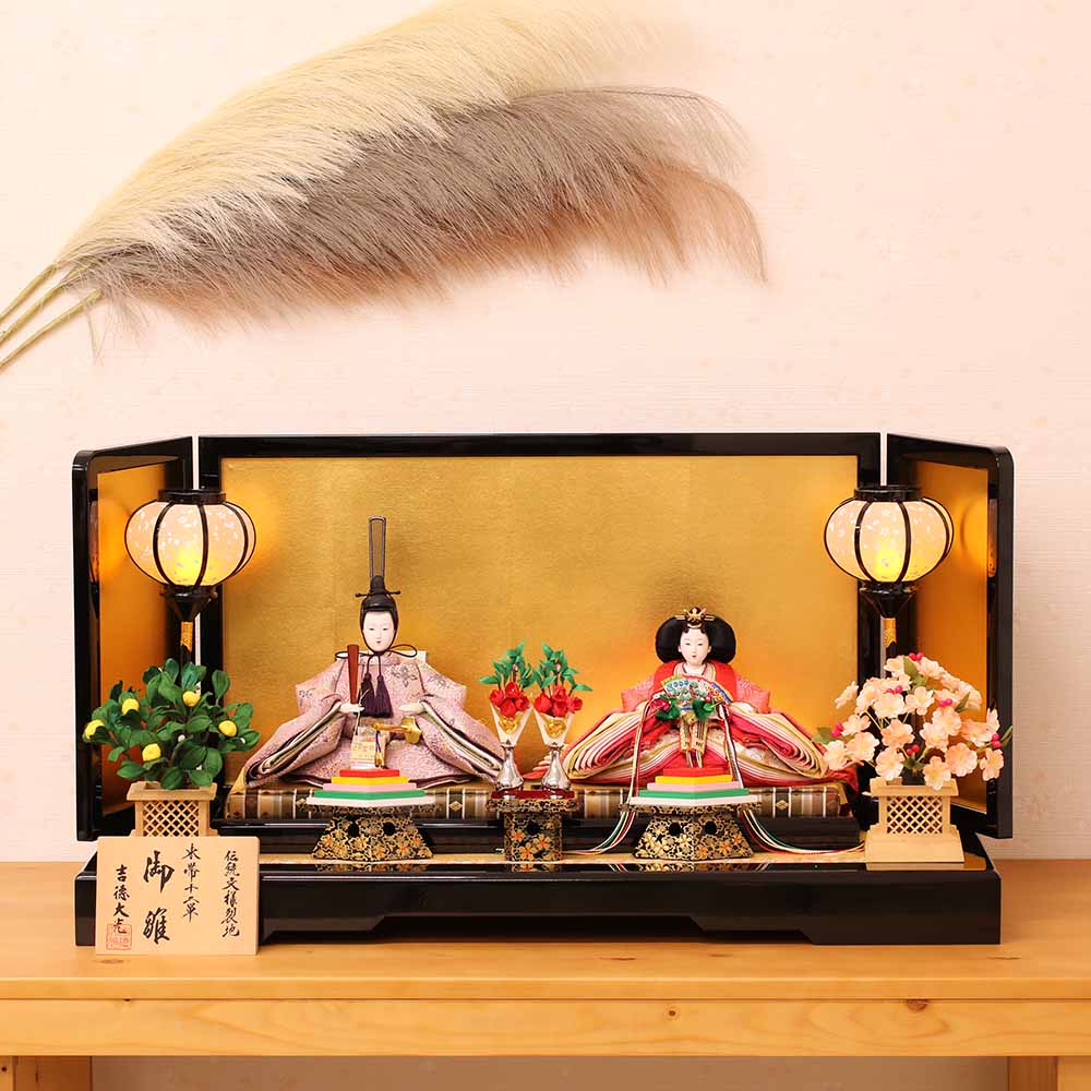 楽天市場】雛人形 ひな人形 おしゃれ 親王飾り 吉徳大光 人形は顔が