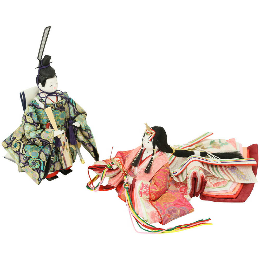 楽天市場】雛人形 ひな人形 コンパクト 平安絵巻雛 かわいい 小さい