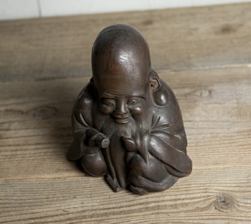 楽天市場】骨董○備前焼寿老人像○福禄寿 / 七福神 | 明治時代頃-19