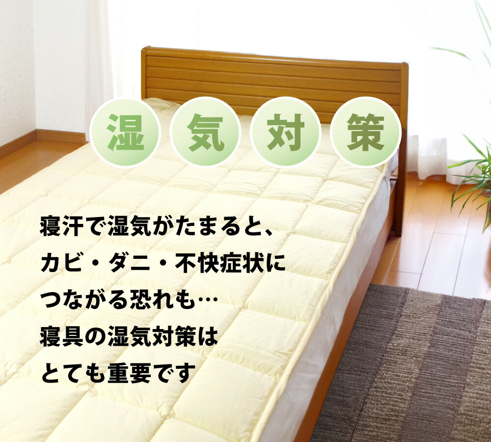 楽天市場】防ダニ ベッドパッド シングル 97×200cm 帝人 マイティー