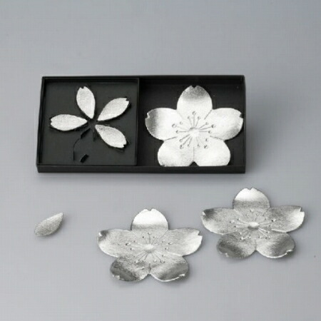 楽天市場】桜 さくら 箸置きとトレーのセット 能作 スズ 錫 のうさく