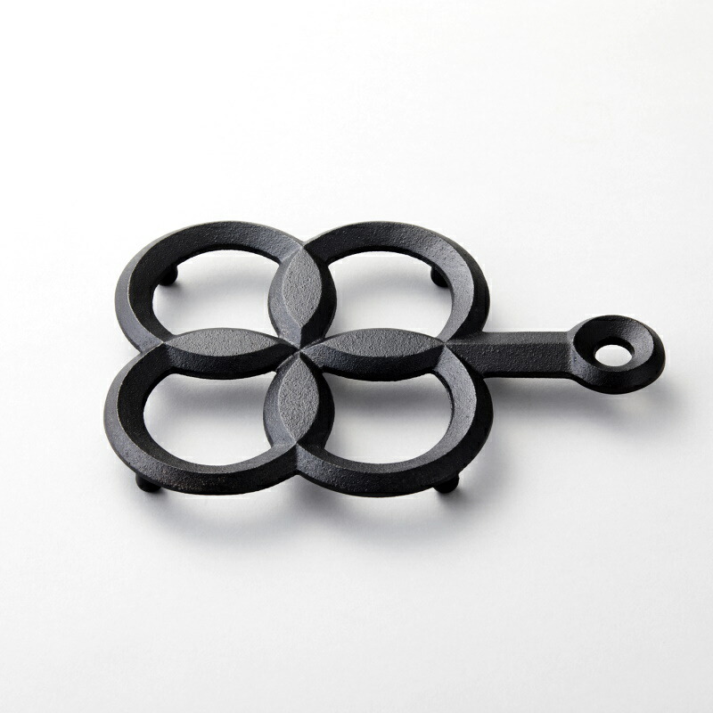 楽天市場】鉄製 鍋敷き 四葉 山形 鋳物 鋳心ノ工房 Pot Stand KO-02