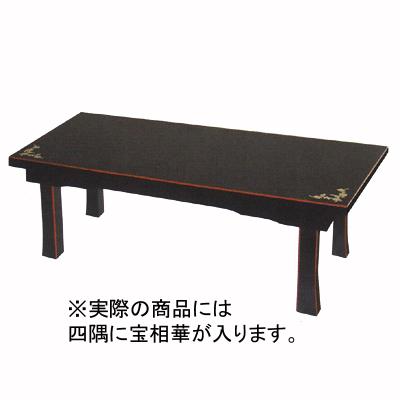 楽天市場】新二月堂机 [宝相華入][黒塗面朱][折畳式/板バネ式]幅2.0尺