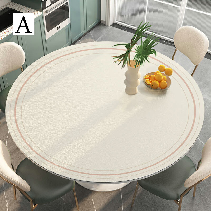 楽天市場】テーブルクロス 円形 テーブルマット シンプル 高級感 pu