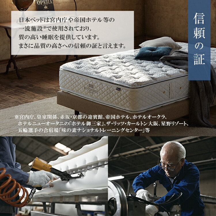 楽天市場】正規品 日本ベッド マットレス クイーン シルキーポケット