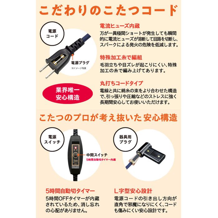 木目調 円形 こたつ 電源コード付き 木目調 円形 こたつ 電源コード