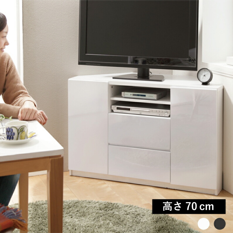 楽天市場】テレビ台 ハイタイプ テレビボード キャスター付きコーナー