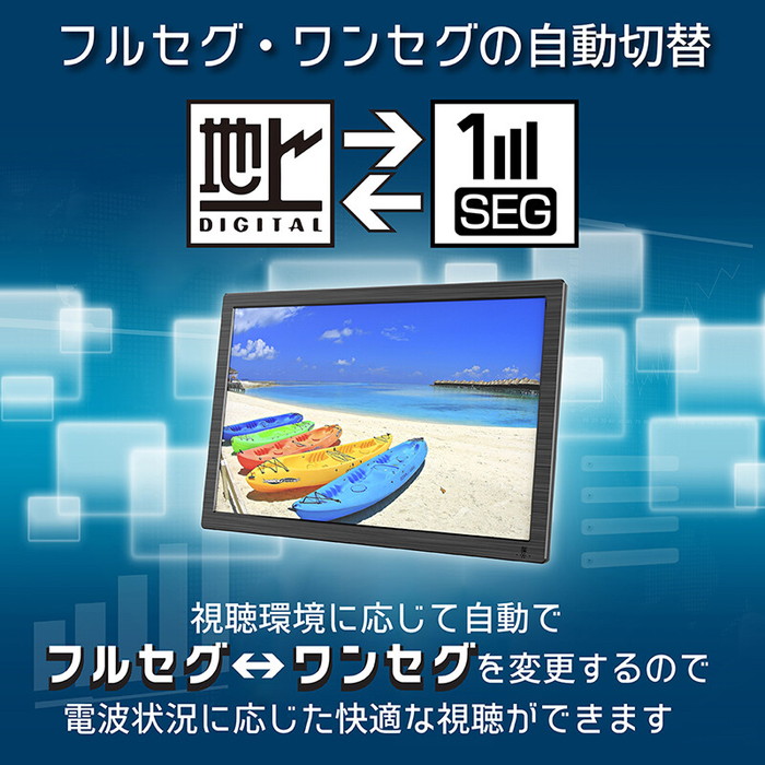 楽天市場】ポータブルテレビ 19インチ ポータブル テレビ 車載可能 地