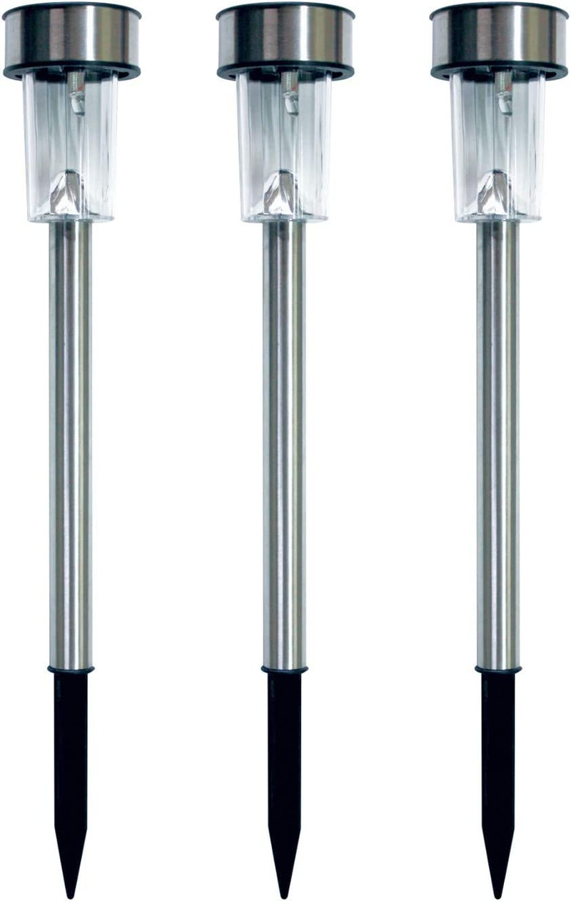 楽天市場】ガーデンライト 3本セット トレードワン ステンレス