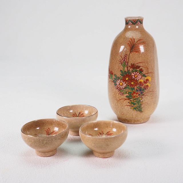 楽天市場】薩摩焼 白薩摩 徳利 盃 0230酒器 陶磁器 瀬戸物 一輪挿し