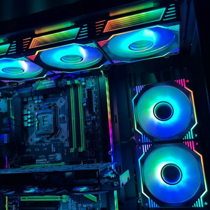 楽天市場】【F007】PCクーラー用 ケースファン 3個セット ブラック 5