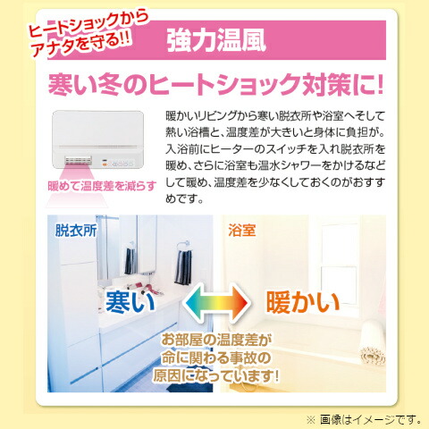 楽天市場】山善 脱衣所温風ヒーター（壁掛式） DFX-RJ12(W) ホワイト