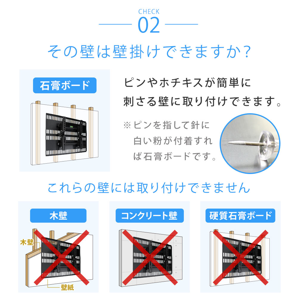 楽天市場】【エントリーでポイント10倍】テレビ 壁掛け 金具 壁掛け