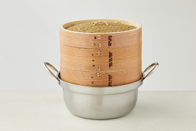 楽天市場】杉 中華せいろ 24cm 鍋セット[ ガス・IH対応 本体2 ふた1
