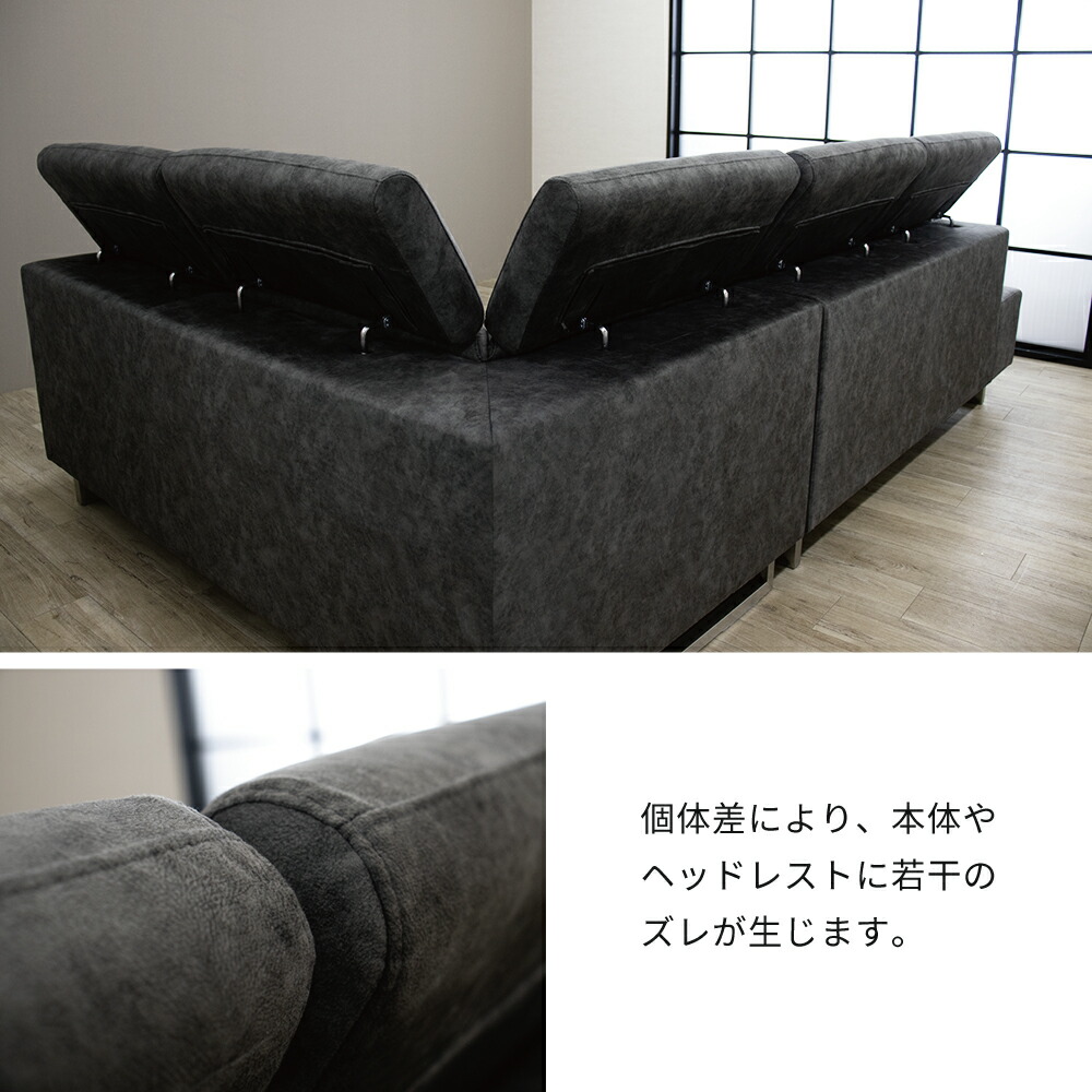 楽天市場】カウチソファー 3人掛け ソファ ソファー グレー カウチ